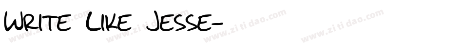 Write Like Jesse字体转换